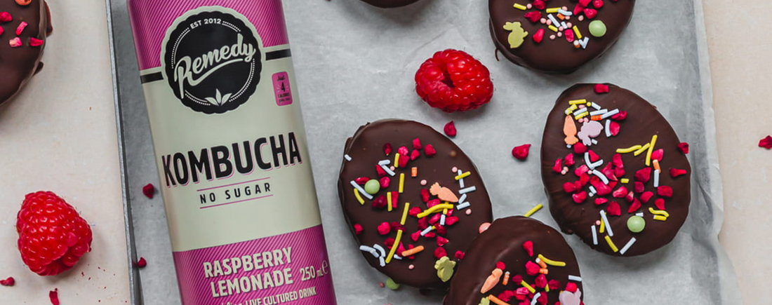 Chocolate Raspberry Cookie Dough Eggs