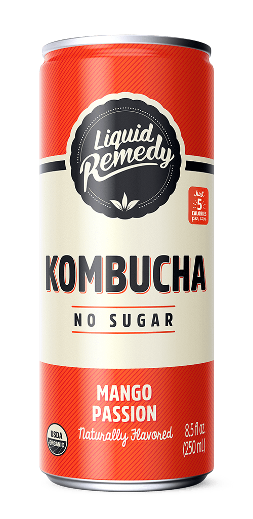 Liquid Remedy Mango Passion Kombucha Can