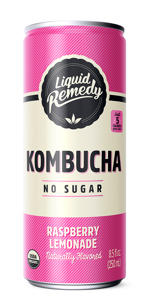 Liquid Remedy Raspberry Lemonade Kombucha Can
