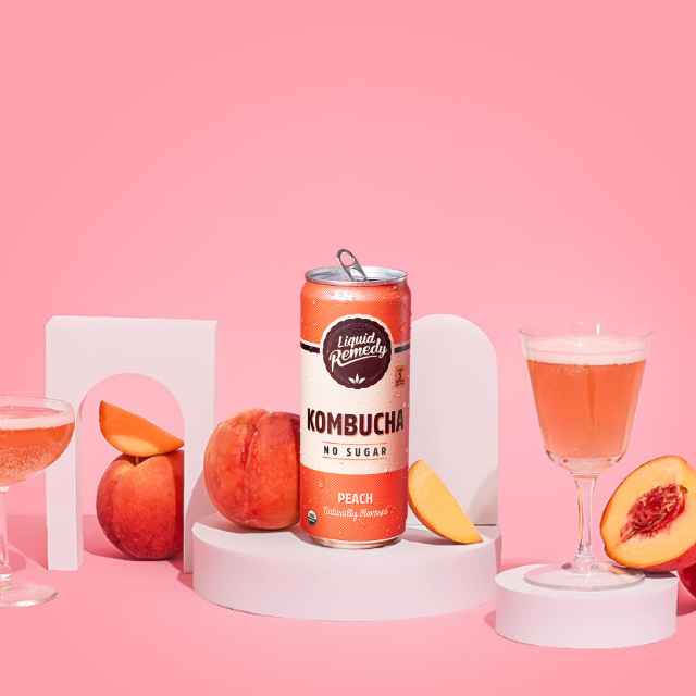 Liquid Remedy Peach Kombucha